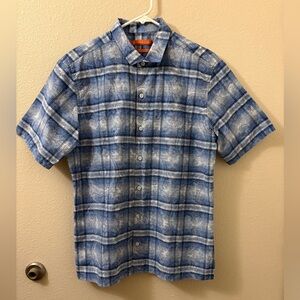 Tori Richard Mens button up shirt blue size M